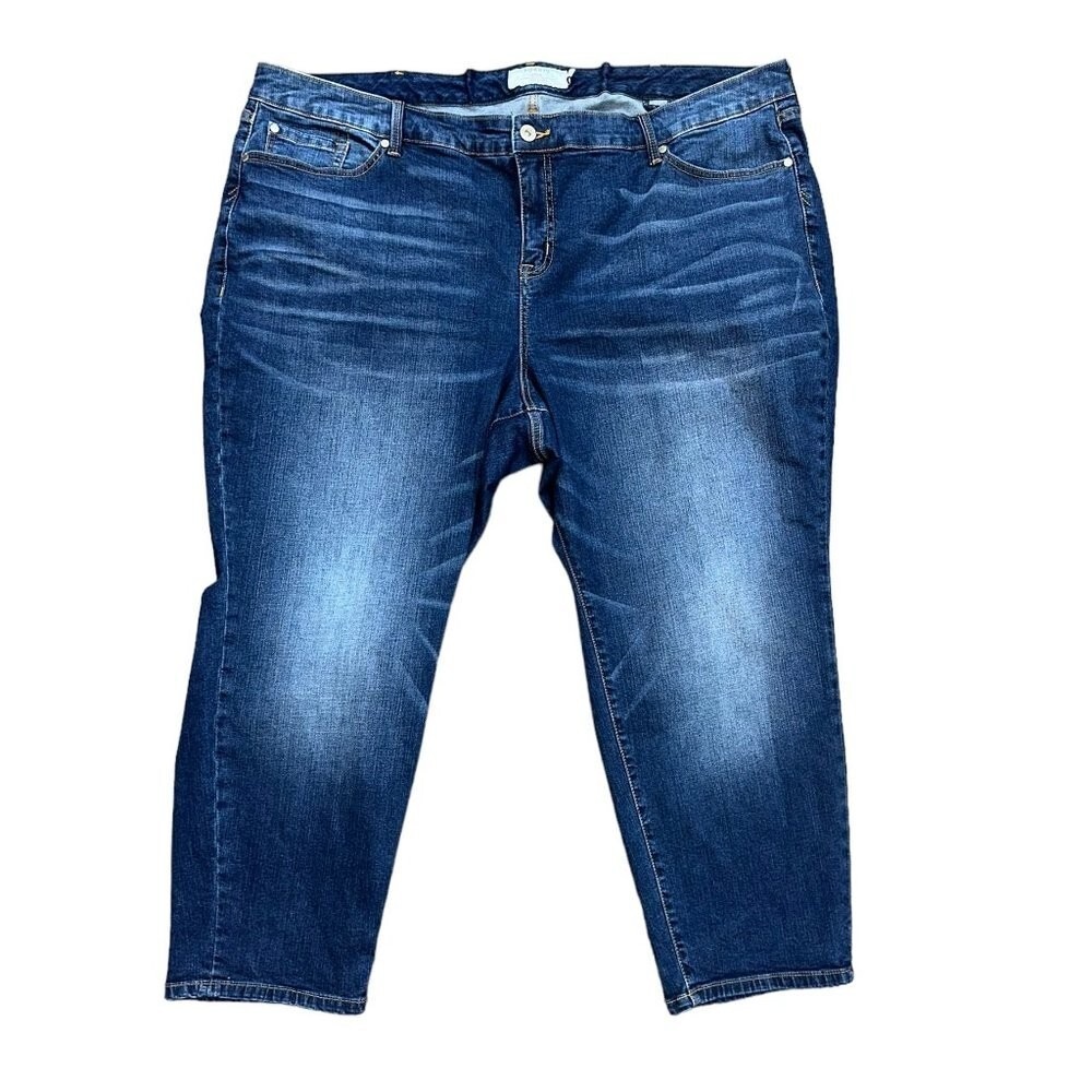 Women's Torrid Boyfriend Cut Cropped Denim Jeans Size 28S